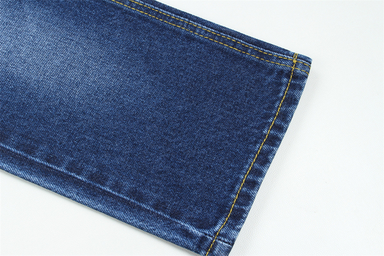 11.5oz Tissu denim rigide 100% C Pour le style de la marque Jeans Boyfriend Style Soft Handfeel Couleur bleu super foncé