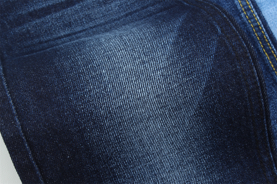 11.5oz Tissu denim rigide 100% C Pour le style de la marque Jeans Boyfriend Style Soft Handfeel Couleur bleu super foncé