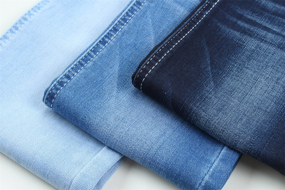 10 Une fois Dobby coton polyester spandex étiré Jacquard denim tissu pour jeans