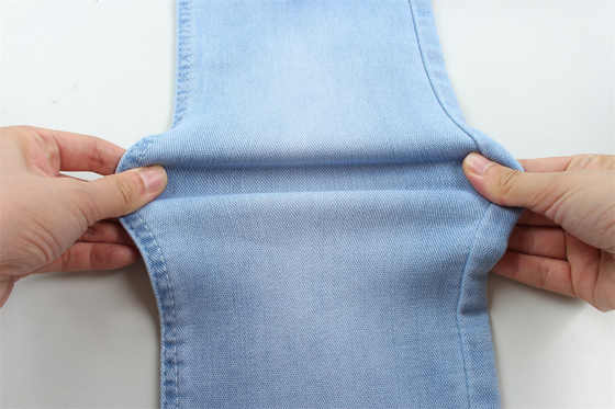 10 Une fois Dobby coton polyester spandex étiré Jacquard denim tissu pour jeans