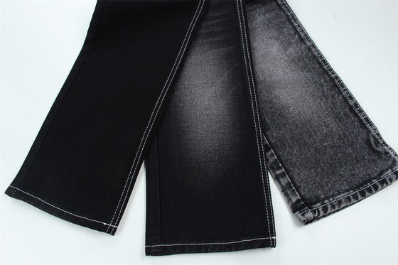 190cm 13oz noir noir coton polyester rigide denim tissu pour les jeans
