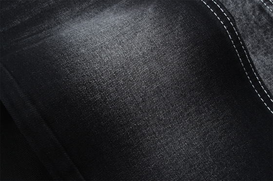 190cm 13oz noir noir coton polyester rigide denim tissu pour les jeans