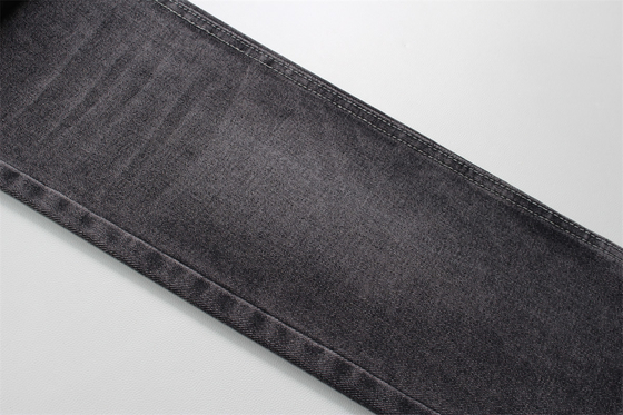 190cm 12oz noir noir coton polyester rigide denim tissu pour les jeans