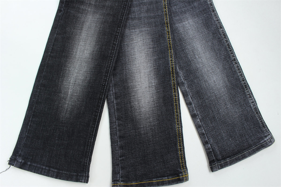 La qualité la plus élevée Noir foncé Crochet élastique Tissu en denim pour hommes Jeans