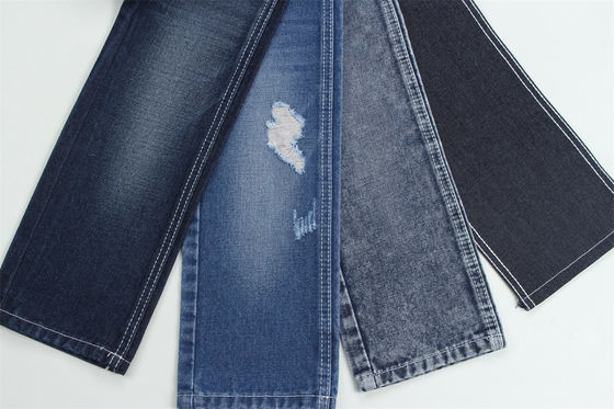 Bon prix 12.1 Oz Faire une clôture 3x1 à main droite avec une riche texture de surface coton polyester spandex jeans textiles TR denim tissus en ligne