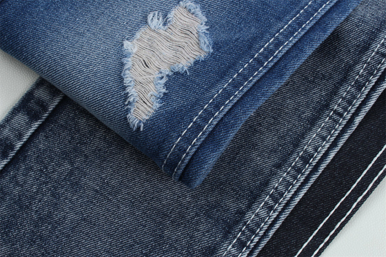 12.1 Oz Faire une clôture 3x1 à main droite avec une riche texture de surface coton polyester spandex jeans textiles TR denim tissus