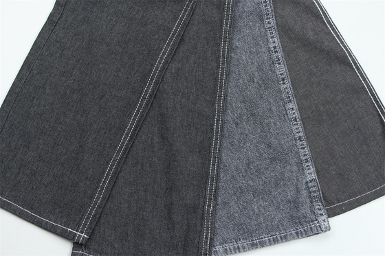 5 onces 100% coton noir couleur rigide jeans denim tissu pour chemises