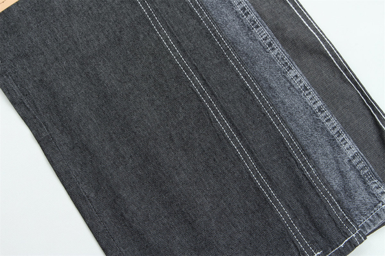 100% de coton pur, comme la soie, noir, denim léger.