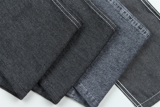 5 onces 100% coton noir couleur rigide jeans denim tissu pour chemises