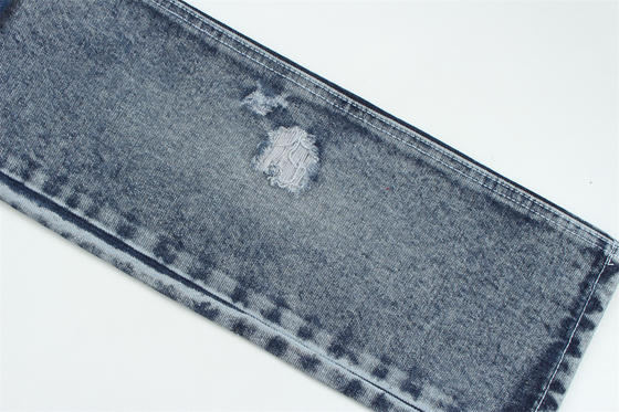 Tissu de denim en fibre recyclée dans un bleu très profond 11,5 oz Haute élasticité