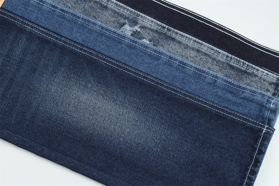 Tissu de denim en fibre recyclée dans un bleu très profond 11,5 oz Haute élasticité