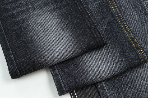 100% coton 12 une fois vierge coton denim rigide pour jeans noir foncé