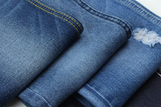 10 oz de denim rigide 100% C pour le style de marque Jeans ami de garçon style doux sensation de la main couleur bleu super foncé