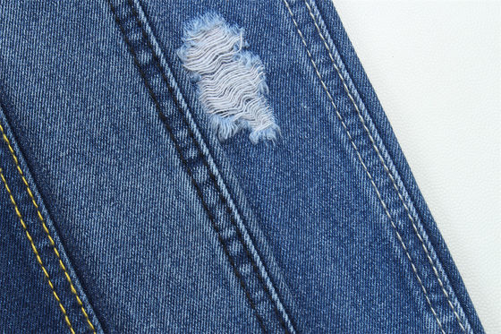 10 oz de denim rigide 100% C pour le style de marque Jeans ami de garçon style doux sensation de la main couleur bleu super foncé