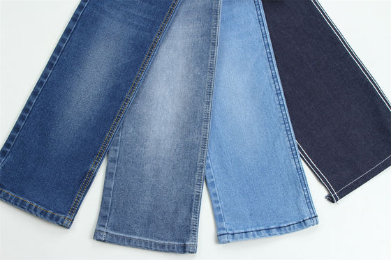 Denim stretch jacquard 11 onces, tissu denim dobby full lycra pour jeans