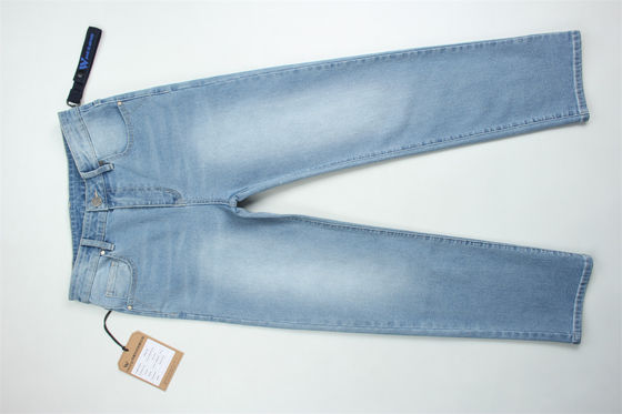 Denim stretch jacquard 11 onces, tissu denim dobby full lycra pour jeans