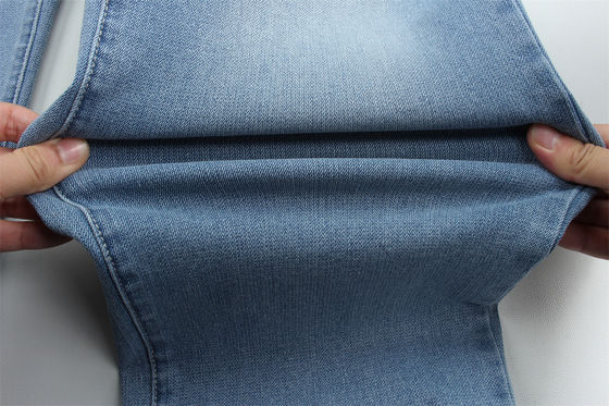 Denim stretch jacquard 11 onces, tissu denim dobby full lycra pour jeans