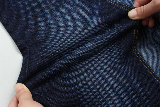Jacquard Denim Full Lycra Dobby Tissu Pour Jeans Largeur 58/59 "