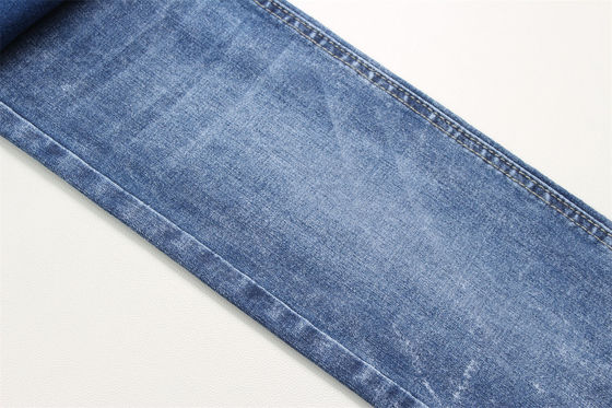 Tissu denim bleu foncé extensible en Lycra pour jeans femme et jupes
