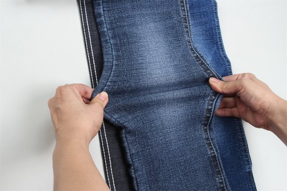 Tissu denim super extensible à effet croisé de 10 oz pour jeans homme ou femme, style sud-américain