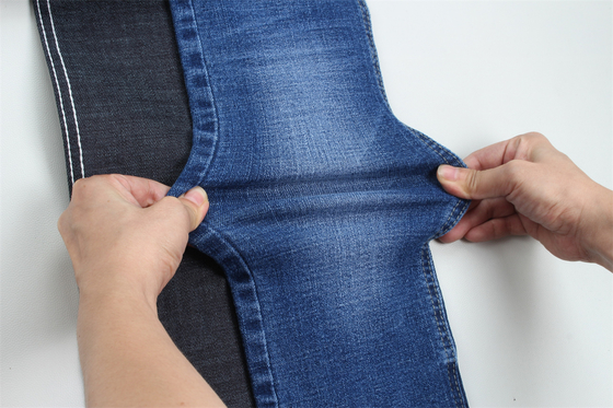 Tissu denim super extensible à effet croisé de 10 oz pour jeans homme ou femme, style sud-américain