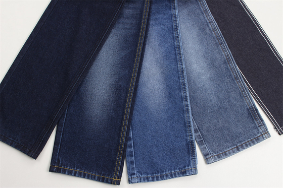 10 oz Super bleu denim tissu rigide 100% coton pour le style Jeans Boyfriend Style Soft Handfeel Jeans féminin été en vente