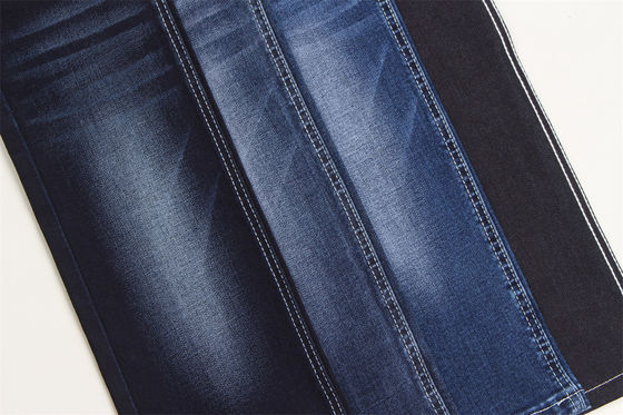 Tissu denim extensible Lycra Lyocell, coton, polyester, rayonne, élasthanne, slub, pour jeans