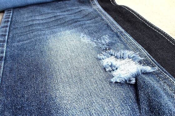 100% Cotton Super Dark Blue Rigid Denim Fabric for Jeans