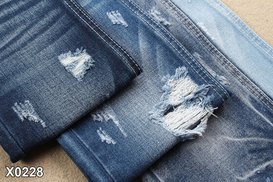 11.5 Tissu de denim en coton non spandex de 70' de largeur et super bleu foncé