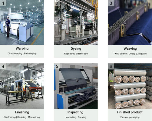 90,8 oz de soufre, tissu en denim, 100% coton, tissu de jean décolleté.