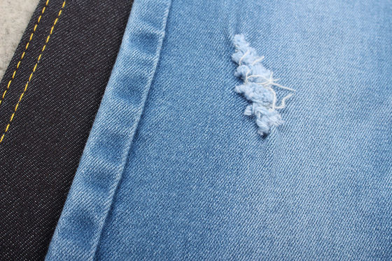 Tissu organique de denim de coton de bout droit