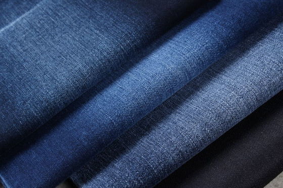 Bon prix Les poly jeans de tissu de denim de Spandex de coton de 9,5 onces 75% Ctn 21% étirent le matériel en ligne