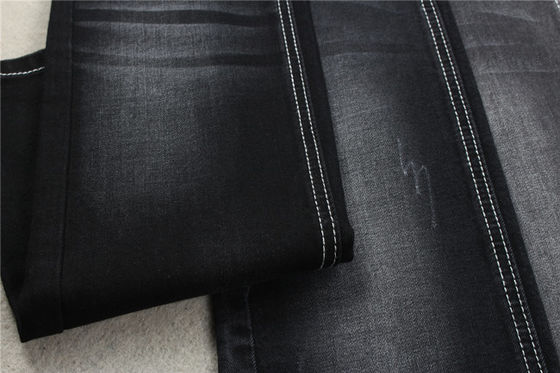 l'entreprise de confort de 9.5oz Eco a réutilisé le tissu noir matériel de denim de poly denim de bout droit