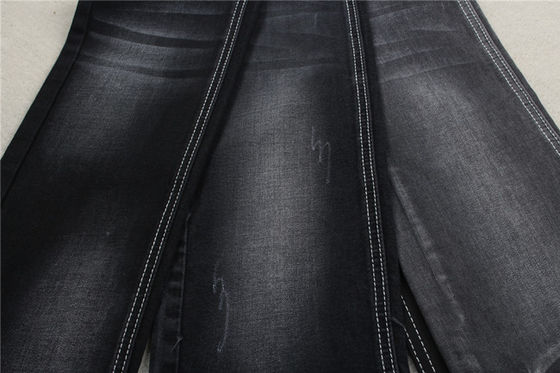 l'entreprise de confort de 9.5oz Eco a réutilisé le tissu noir matériel de denim de poly denim de bout droit