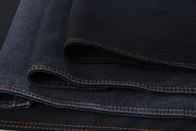 tissu noir de batiste de denim de coton de 9.5oz 78% pour les jeans maigres de femme