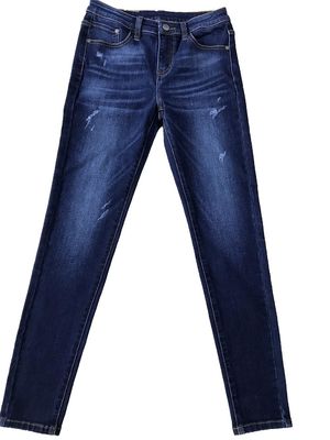 Tissu de denim de polyester de coton de mèche de chaîne