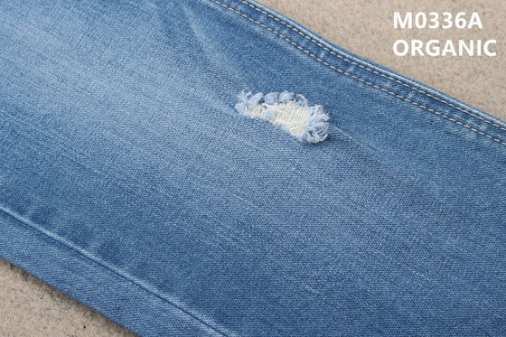 tissu cassé de denim de sergé de coton organique écologique de 10.6oz 359gsm