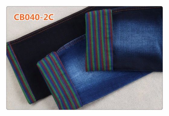 La trame verte bleue rouge bavardent le tissu de denim de 10 onces