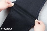 Les jeans de femmes de 10 onces étirent le tissu de denim dans couleur noire/noire