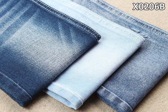 Tissu organique de denim de coton de 100% aucune armure bleu-foncé de main gauche de Spandex 3/1