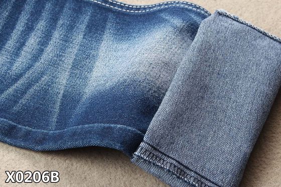 Tissu organique de denim de coton de 100% aucune armure bleu-foncé de main gauche de Spandex 3/1