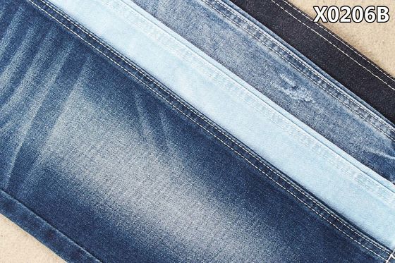 Tissu organique de denim de coton de 100% aucune armure bleu-foncé de main gauche de Spandex 3/1