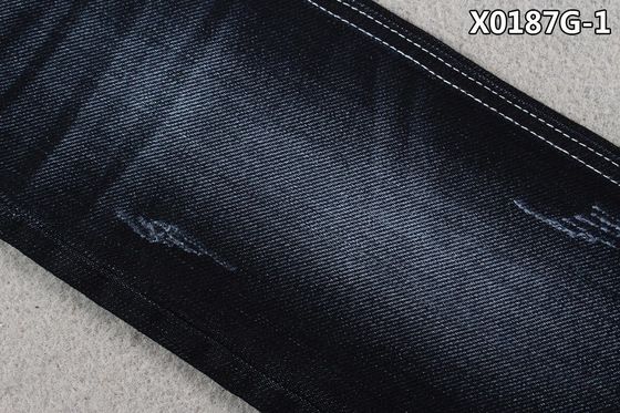Petit pain de tissu de texture de tissu de jeans de sergé de main gauche pour l'usage de femmes