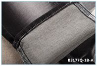 9.3oz Tissu en denim double couche étirable pour les jeans comme le tricot Mercerizing Finish Sulfur Black
