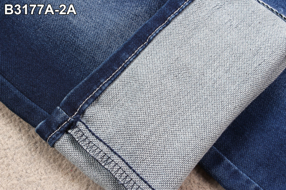 Les fausses couches de tricotage de tissu de sergé de denim de 9,5 onces doubles étirent le matériel de jeans