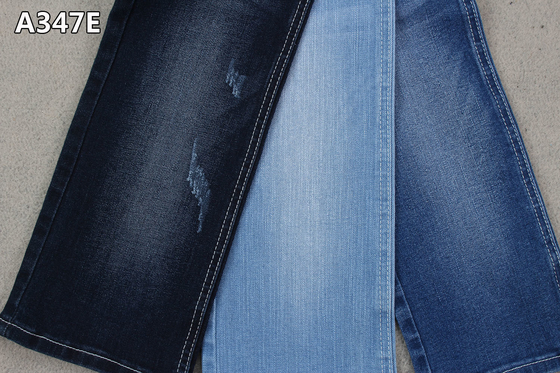 Tissu régulier 58/59" de denim de Spandex de polyester de coton de jeans de femmes bout droit élevé avec la mèche de chaîne