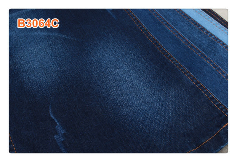 62/63" veste bleu-foncé superbe de femmes de tissu du denim 11oz a déchiré des jeans pour les hommes