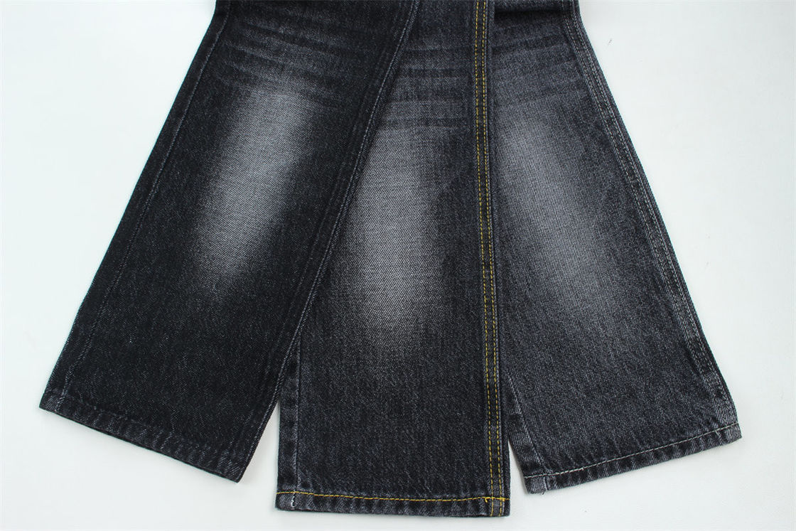 100% coton 12 une fois vierge coton denim rigide pour jeans noir foncé