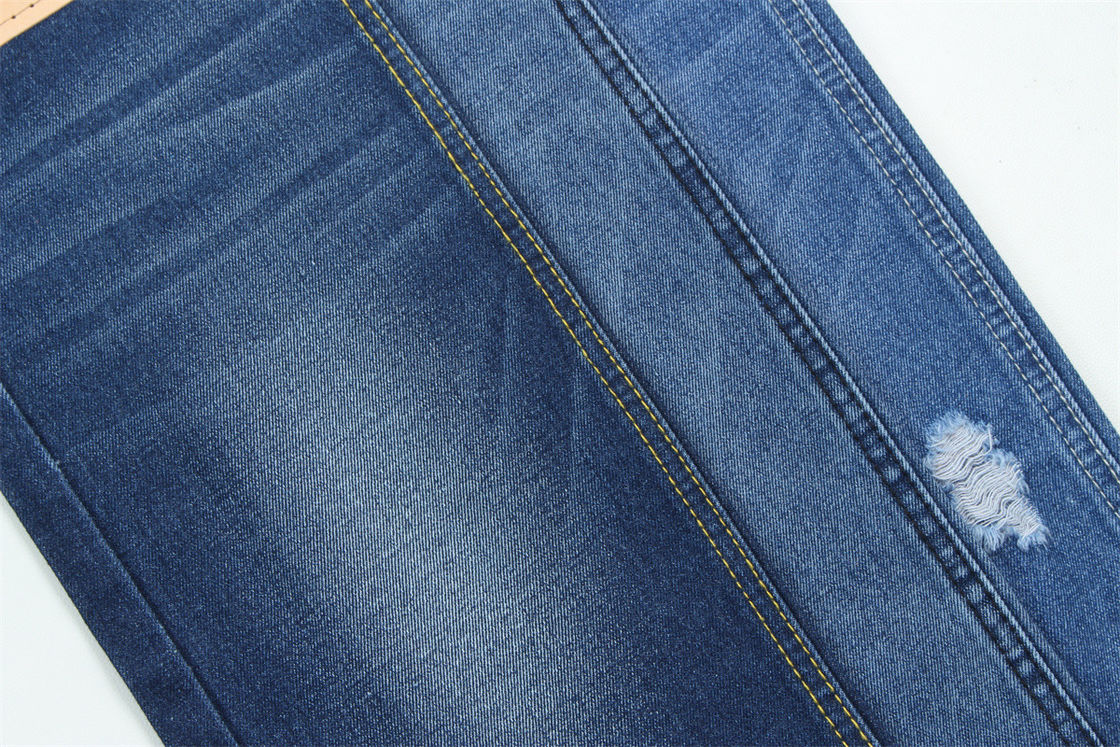 10 oz de denim rigide 100% C pour le style de marque Jeans ami de garçon style doux sensation de la main couleur bleu super foncé