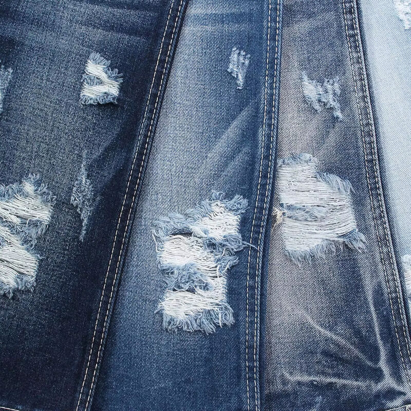 11.5 Tissu de denim en coton non spandex de 70' de largeur et super bleu foncé